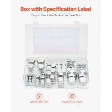72 PCS Hydraulic Fittings 37° JIC Hydraulic Hose Cap and Plug Assortment Kit