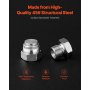VEVOR 72 PCS ORFS O-Ring Plug and Cap Hydraulic Sealing Fittings Kit Sizes 4-16