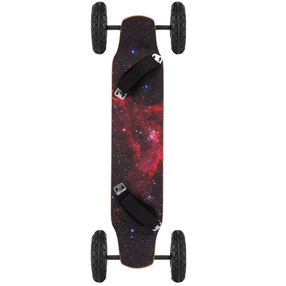 VEVOR Mountainboard 39" Cross Country Skateboard All Terrain Skateboard Longboard with Bindings for Cruising and Downhill Mountain Skateboard(Starry Sky)
