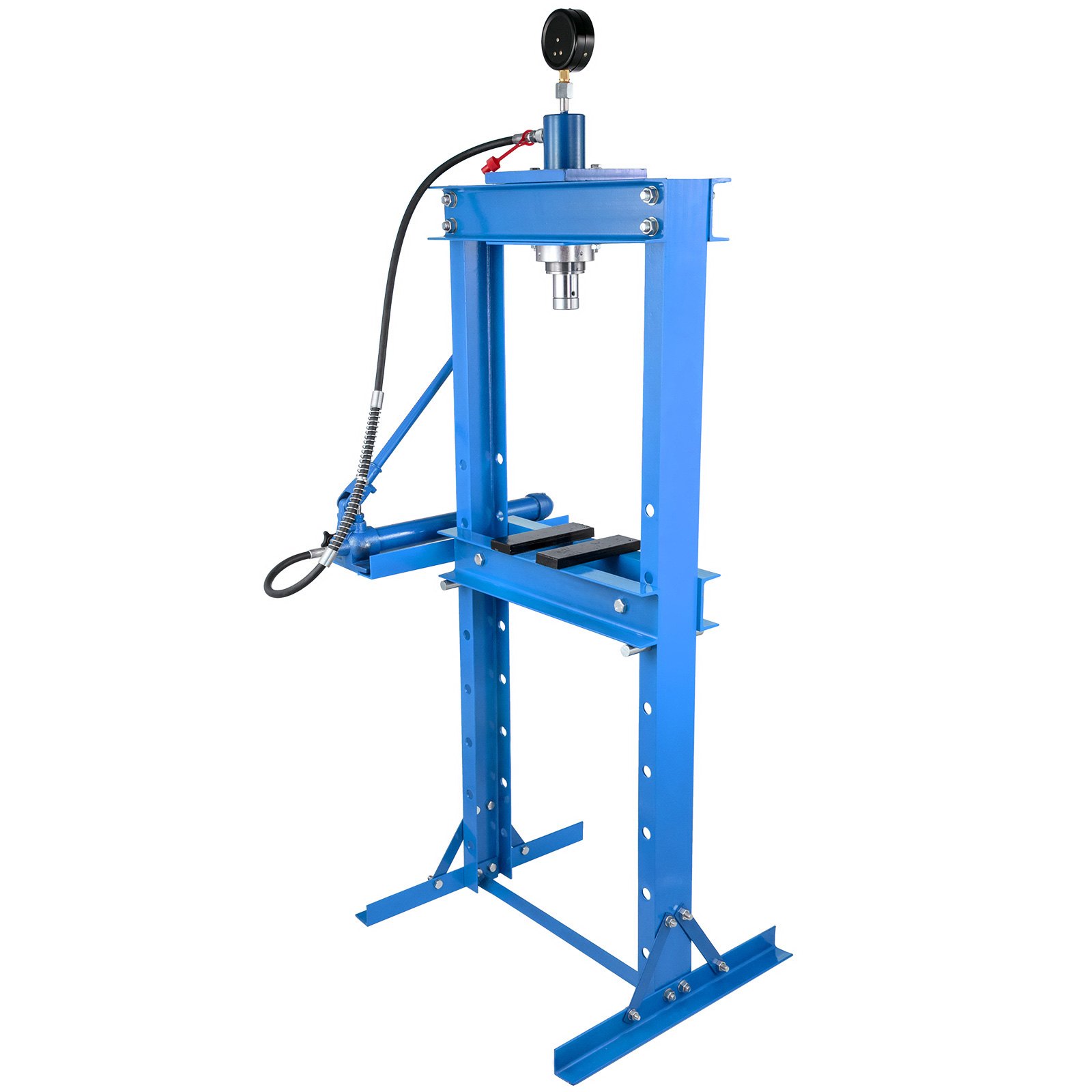 VEVOR  20 tons / 20000 kg (44000 lb) Hydraulic Shop Press Floor Press with Pump and Manometer,Heavy Duty Bottle Jack Pressing Plates