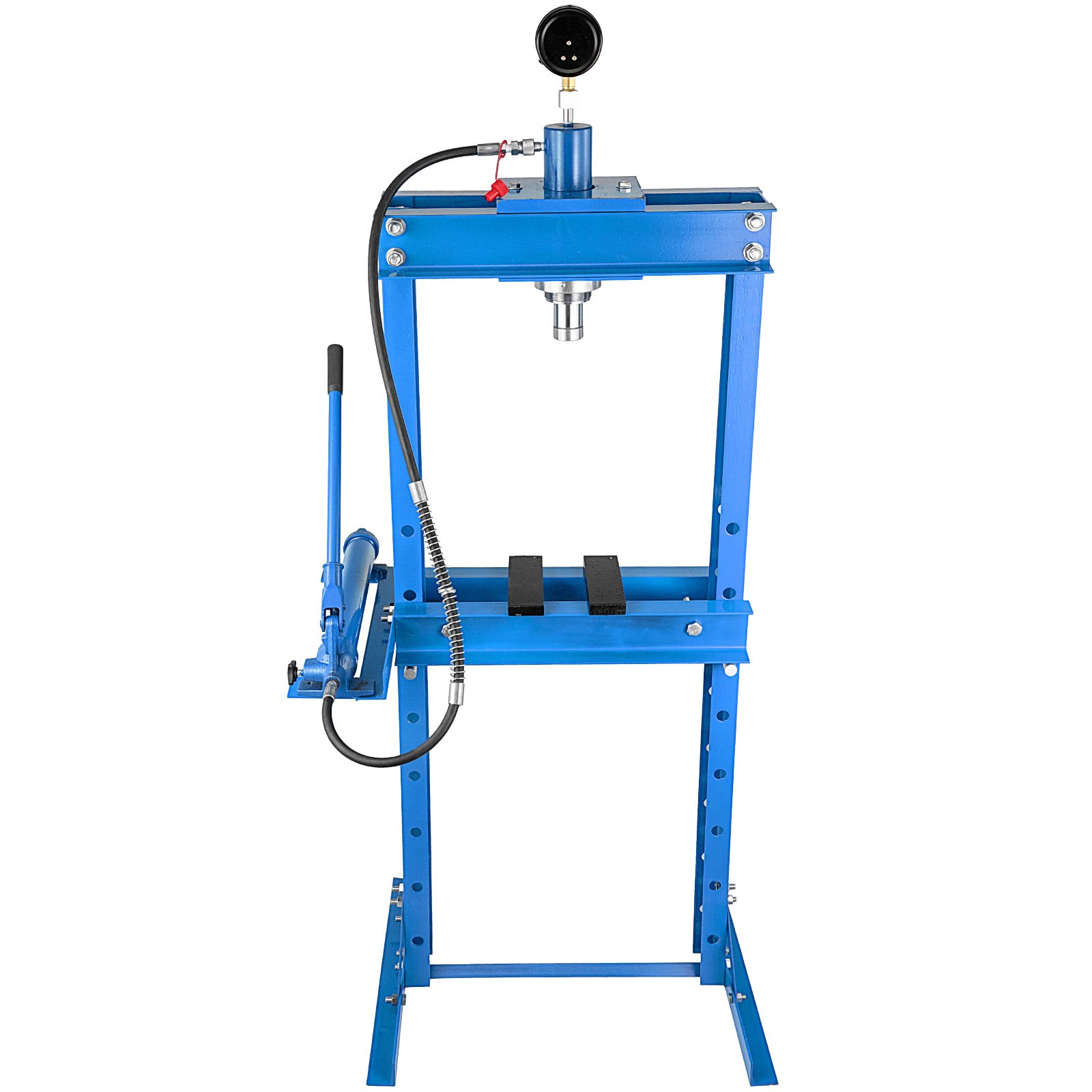 VEVOR  20 tons / 20000 kg (44000 lb) Hydraulic Shop Press Floor Press with Pump and Manometer,Heavy Duty Bottle Jack Pressing Plates