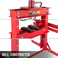 VEVOR Hydraulic Press 20 Ton Hydraulic Shop Floor Press 44000 lb w/ with Heavy Duty Steel Plates and H Frame Working Distance 41"(104cm) Top Mount for Gears and Bearings