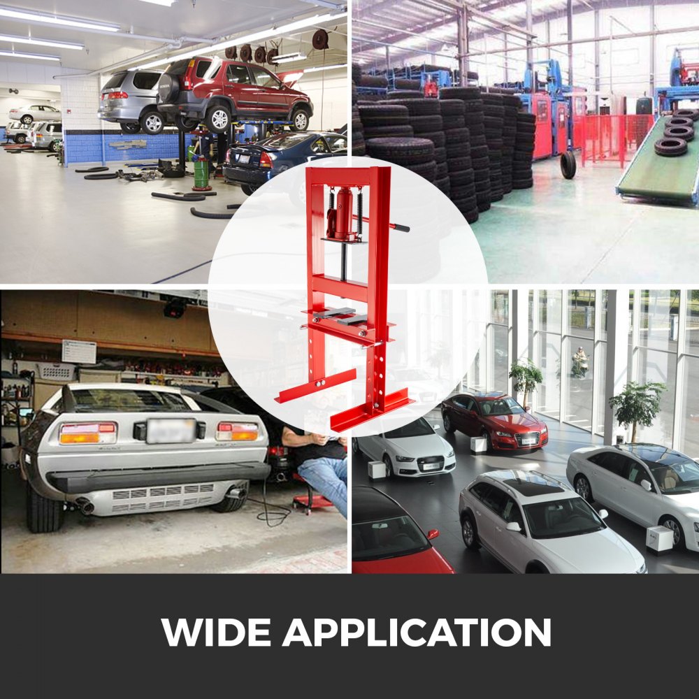 VEVOR 6 Ton 13227lb Hydraulic Shop Press Floor Stand Jack Bench Top Mount