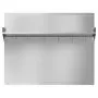 VEVOR 76x61 cm Stainless Steel Backsplash for Stove, Ultra Flat Splatter Guard with Storage Shelf & Hanging Rack, Wall Shield Range Hood Panel, Easy Clean, Pre-Drilled Holes for Easy Installation