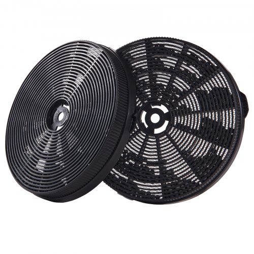 VEVOR Carbon Filter for Ductless Hoods, Range Hood Filter for Recirculation, Compatible with VEVOR TD0975G-CC-I1 Range Hood, 2-Pack Charcoal Filters, Easy Installation, for Ductless/Ventless Option