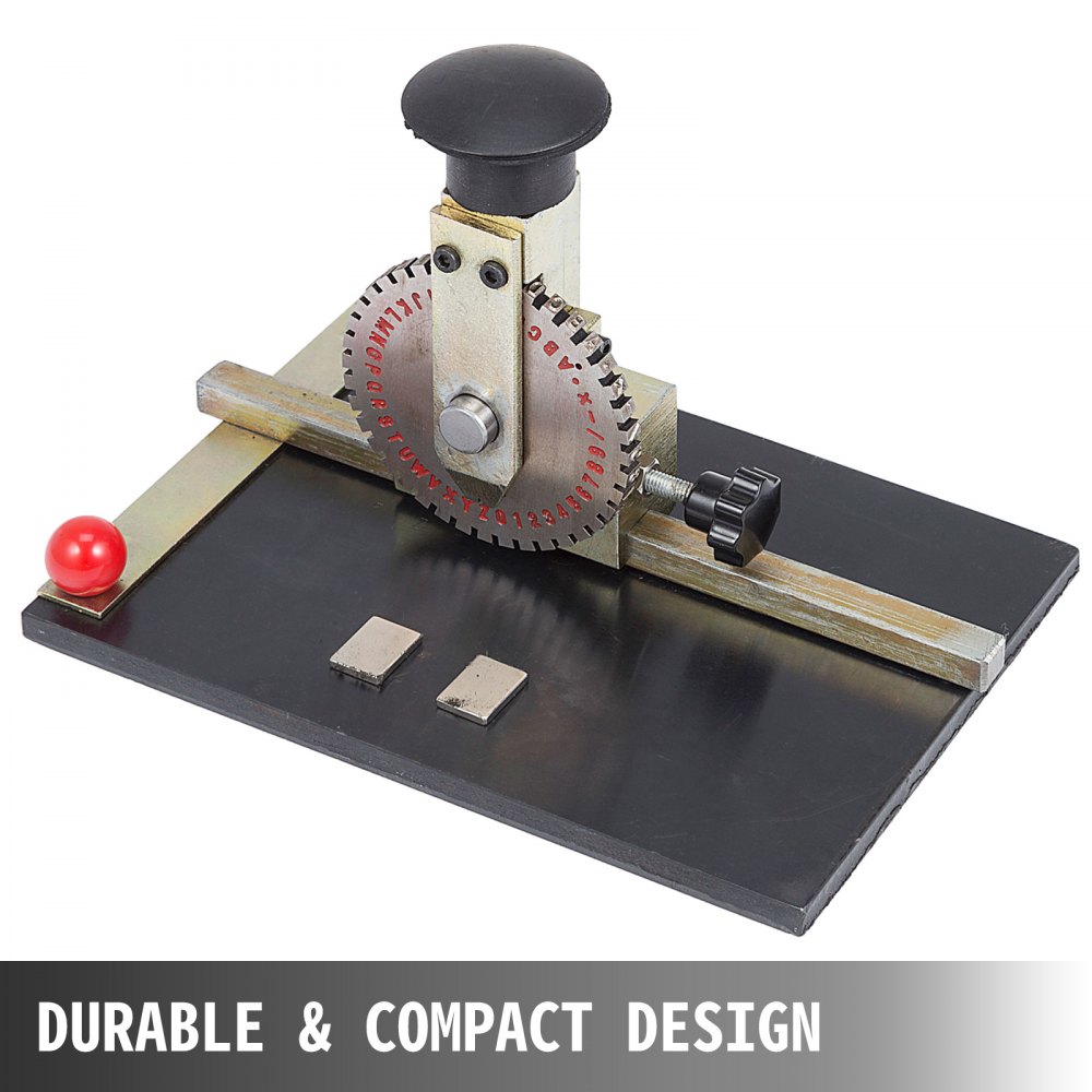 Máquina manual de gravação de metal para estampagem de relevo com impressora de roda de impressão de 4 mm
