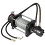 VEVOR Industrial Hydraulic Winch 10,000lbs, Hydraulic Anchor Winch with 24m Strong Steel Cable, Hydraulic Drive Winch Adapter Kit, Utility Winch with Mechanical Lock for Tacoma Yukon Hummer, etc.