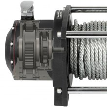 VEVOR ipari hidraulikus csörlő 10 000 lb (4536 kg), hidraulikus horgonycsörlő 24 m erős acélkábellel, hidraulikus meghajtású csörlő adapterkészlet, használati csörlő mechanikus zárral