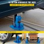 VEVOR Hydraulic Toe Jack, 15 Ton On Toe Toe Jack Lift, 30 Ton On Top Lift Capacity Machine Jack, 6-1/5 in Stork Air Hydraulic Toe Jack, Heavy-Duty Steel Hydraulic Claw Jack for Machinery, Industry