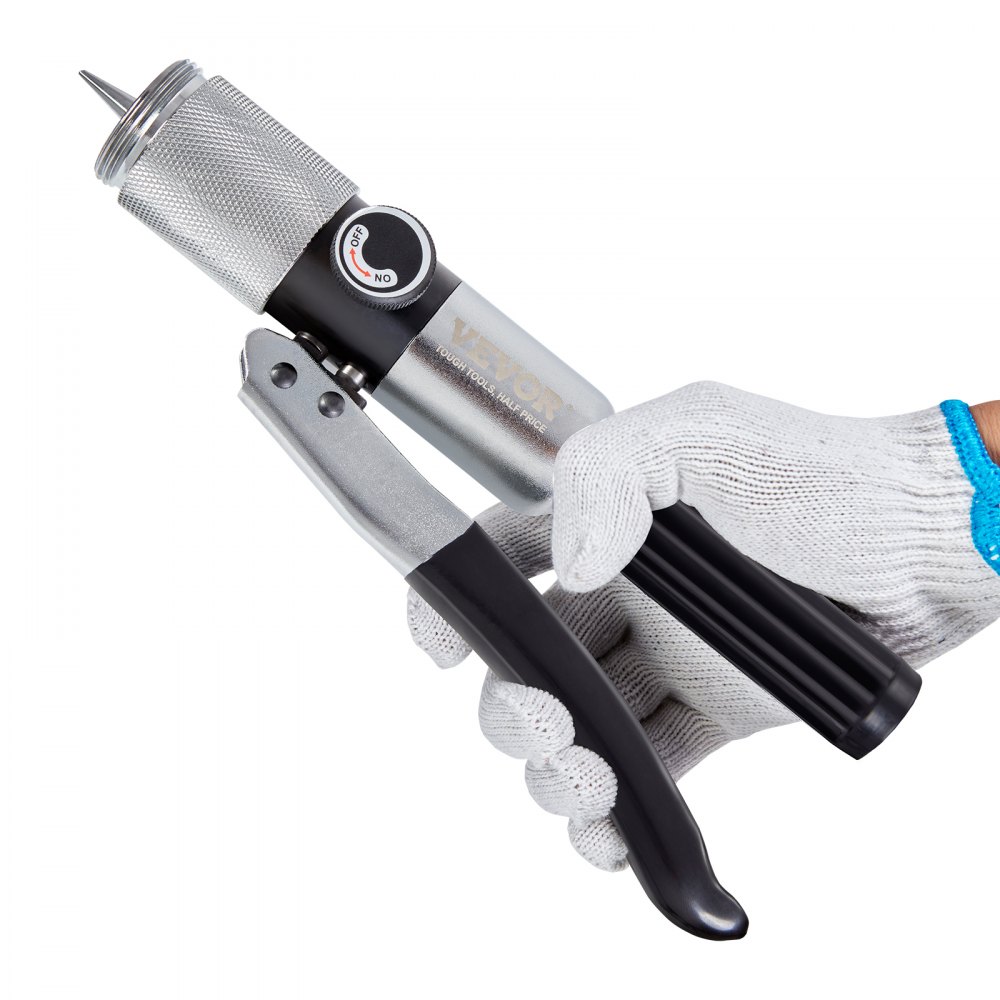 VEVOR Hydraulic Tube Expander, 3/8" to 1-1/8" OD, HAVC Hydraulic Swaging Tool with 7 Pipe Expander Heads, Deburring Tool, Pipe Cutter for Copper Aluminum Brass Soft Steel Pipes