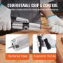 VEVOR Hydraulic Tube Expander, 3/8" to 1-1/8" OD, HAVC Hydraulic Swaging Tool with 7 Pipe Expander Heads, Deburring Tool, Pipe Cutter for Copper Aluminum Brass Soft Steel Pipes