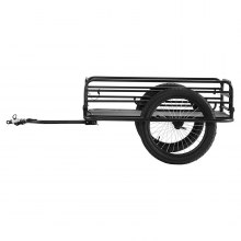 VEVOR Bike Cargo Trailer, 275 lbs Load Capacity, Heavy-Duty Bicycle Wagon Cart, Foldable Compact Storage & Quick Release with Universal Hitch, 20" Wheels, Fits Most Bike Wheels, Carbon Steel Frame