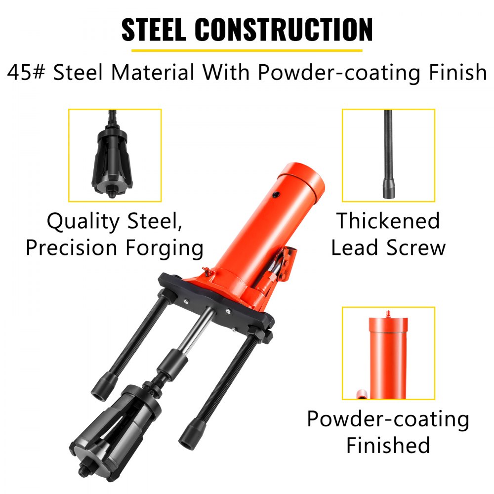 VEVOR Hydraulic Cylinder Liner Puller 15 Ton Liner Puller Tool, Both Dry-Type and Wet-Type Fit Diameter of 80mm-140 mm, Universal Cylinder Liner Puller Tool Set for auto Repair and Disassembly