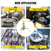 VEVOR Hydraulic Gear Puller, 15 Ton Max. Capacity Hydraulic Puller, 2 or 3 Jaws Bearing Hub Separator, 3.9"- 11.8" Hydraulic Puller Separator Tool for Pulling Hubs, Flanges, Gears, Bearings