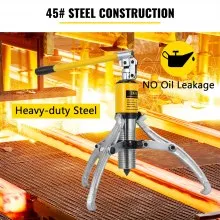 VEVOR 15 Ton Hydraulic Puller,Hydraulic Gear Puller Bearing Hub Separator 2 or 3 Jaws Gear Puller Kit 100-300 mm Hydraulic Gear/Bearing/Wheel Bearing Puller Separator