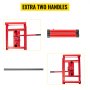 VEVOR 5500lbs Hydraulic Car Ramps, Auto Truck Service Ramp Hydraulic Lift Car Ramps, Extra Two Handles, 1-Pcs Red