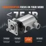 VEVOR Hydraulic Log Splitter Pump, 11GPM, 2 Stage 3000PSI Wood Log Splitter Pump, 1'' Inlet 1/2'' NPT Outlet 3600 RPM Aluminum Hydraulic Gear Pump, for Small Engine Mounting Log Splitters Snowplow