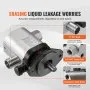 VEVOR hydraulic log splitter kit with 1-1/4&quot; barb, 3/4&quot; npt outlet port, and aluminum alloy body.