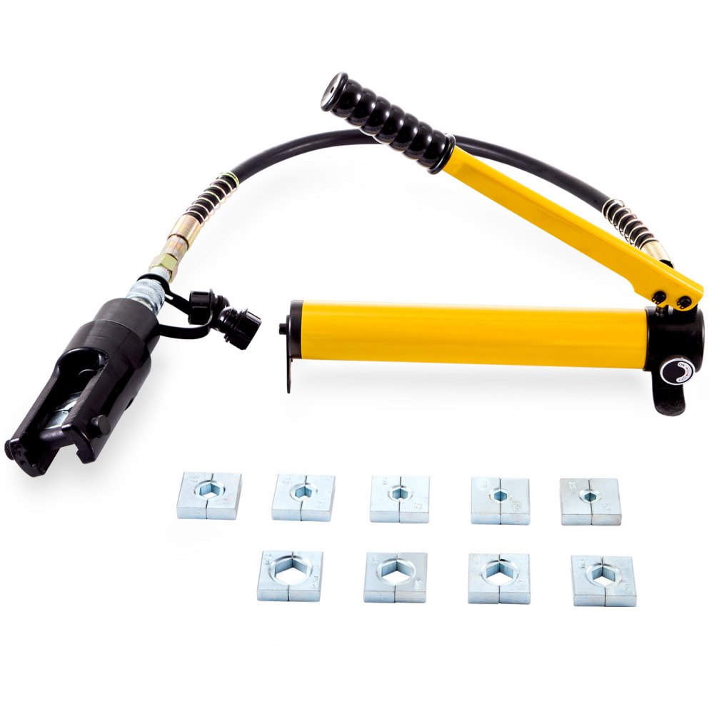 Split Hydraulic Clamp 16-240mm² Wire Crimper Plier Crimping Tool w/ 16Ton Pump
