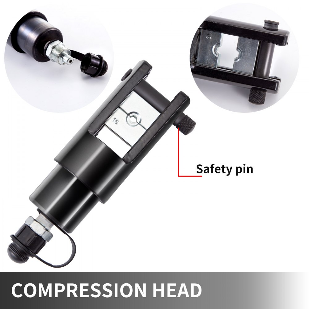 Split Hydraulic Clamp Wire Crimper Crimping Tool w/ 16Ton Pump 11 Dies 16-300mm²