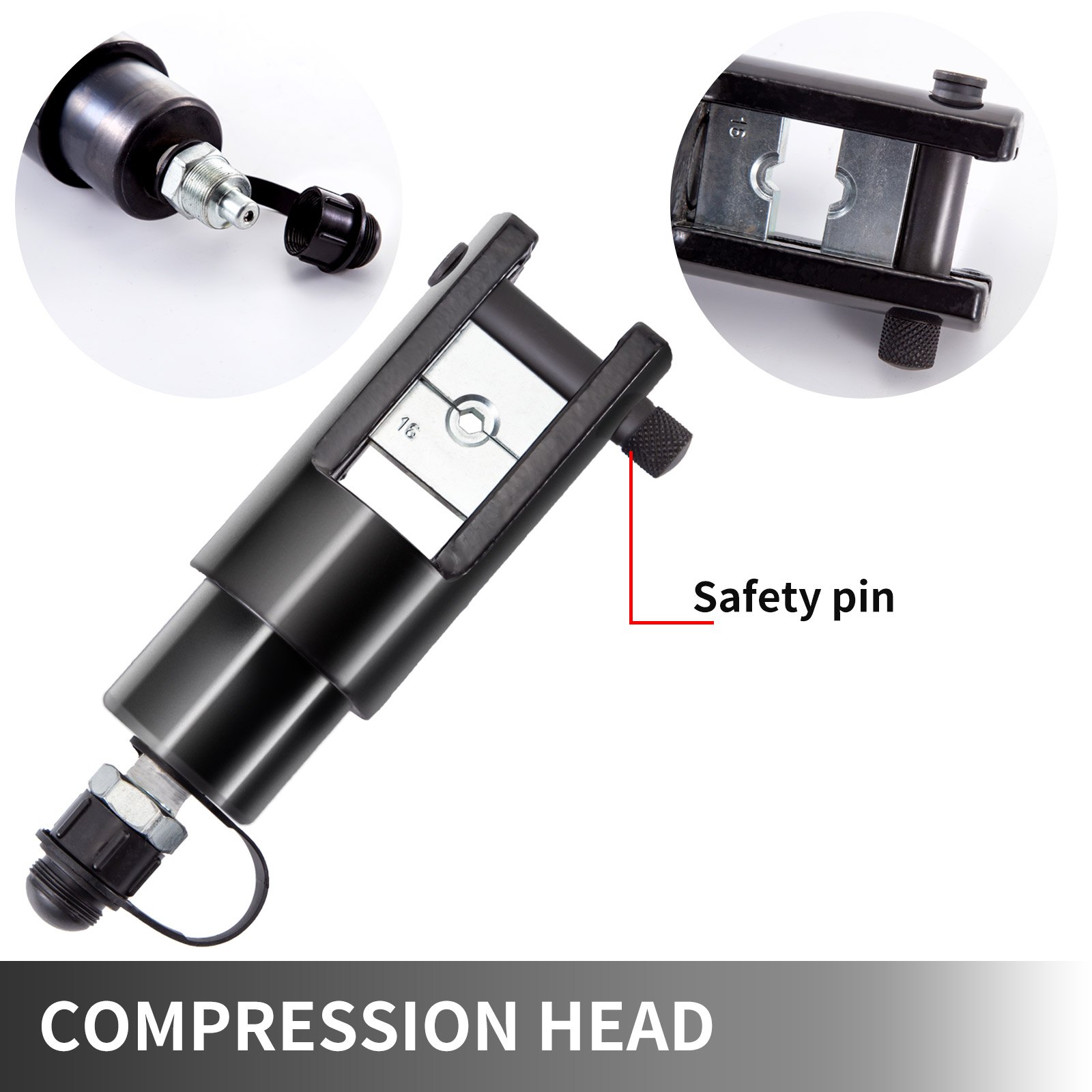 Split Hydraulic Clamp Wire Crimper Crimping Tool w/ 16Ton Pump 11 Dies 16-300mm²