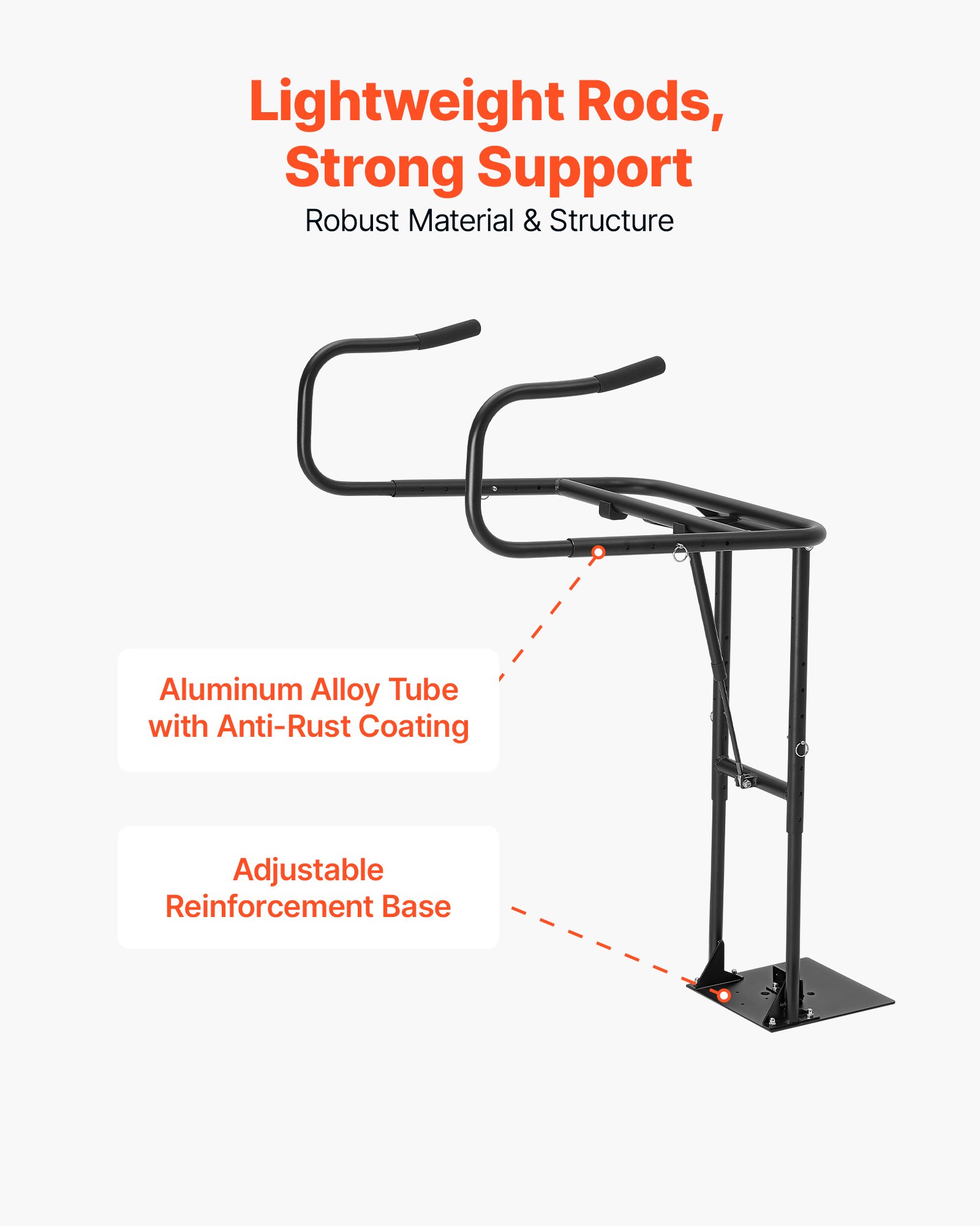 VEVOR Hydraulic Spa Cover Lift, Hot Tub Cover Lift, Adjustable Height 840-1050 mm and Width from 1350-2350 mm, Mounted Underneath on One Side, Compatible with Various Sizes of Hot Tubs & Spas