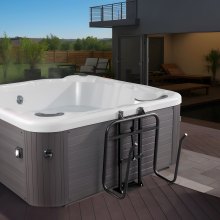VEVOR Hot Tub Cover Lift, Spa Cover Lift, Hydraulic, Height 33.1" - 41.3" Width 53.1" - 92.5" Adjustable, Installed Underneath on one Sides, Suitable for Various Sizes of Hot Tubs, Spa
