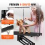 VEVOR 43" Hydraulic Pet Grooming Table, Heavy Duty Dog Grooming Arm for Medium/ Small Dogs, Height Adjustable Dog Grooming Station, Anti Slip Tabletop /Dog Grooming Station, Max Bearing 400LBS