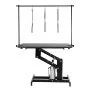 VEVOR 109cm Hydraulic Pet Grooming Table, Heavy Duty Dog Grooming Arm for Medium/ Small Dogs, Height Adjustable Dog Grooming Station, Anti Slip Tabletop /Dog Grooming Station, Max Bearing 182kg