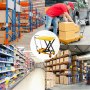 VEVOR Hydraulic Lift Table Cart Hydraulic Scissor Cart 600lbs 35.4" Max Height