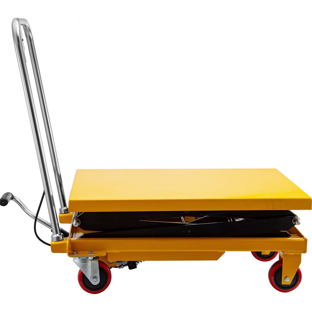 Hydraulic Scissor Lift Trolley 350KG Scissor Lift Platform Max Height 1300mm