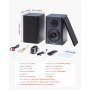 VEVOR Powered Bookshelf Speakers, 20W x 2, Active Studio Monitor Speaker with 4 Inch Woofer, Adjustable Volume and Audio with Bluetooth Optical Connection, Wooden Enclosure, for Record Player PC TV