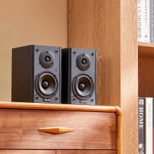 Active Powered Bookshelf Studio Monitor Speakers 20W x2 Bluetooth Coaxial Stereo