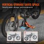 VEVOR Dirt Bike Lift Stand, Motorcykel Jack Lift Stand 440 lbs Kapacitet och hydraulisk lyftfunktion, justerbart höjdlyftbord, för Dirt Pit Bike Reparation, Underhåll, Dirt Bike Tillbehör