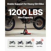 Dirt Bike Lift Stand 440 LBS Adjustable Hydraulic Lift Jack for Motorcycle Hoist