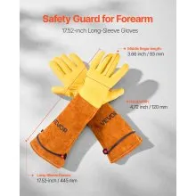 Gardening Gloves Thorn Proof Long Leather Rose Pruning Gloves for Men & Women