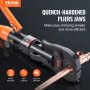 VEVOR Copper Tube Fittings Crimping Tool with 8 Jaws Pipe Cutter 360° Rotatable