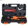Herramienta de engaste de tuberías de cobre VEVOR, herramienta de prensado accionada hidráulicamente con mordazas de 1/2", 3/4" y 1" para tuberías de cobre tipo VUS y mordazas de 3/8", 1/2", 5/8", 3/4" y 1" para tuberías PEX ASTM F1807 con anillo de cobre.