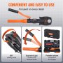 VEVOR Copper Tube Fittings Hydraulic Pipe Crimping Tool, Pressing Plier with TH16, TH20, TH26, TH32 Quick Change Jaws, 360° Rotatable Press Kit for Confined Spaces Tee Fittings Hydraulically Driven