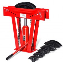 Hydraulic Pipe Bender 12 Ton Manual Pipe Bending Tool with 6 Dies