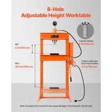 VEVOR 30 T Hydraulic Shop Press Hydraulic Press with Press Plate for Bending