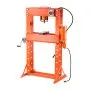 VEVOR Hydraulic Shop Press, 50 T H-Frame Pneumatic Shop Press with Press Plate & Triangular Support, Stable Garage Floor Adjustable Hydraulic Press with Relief Valve, Fit for Bending & Straightening