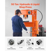 50 T Hydraulic Shop Press Hydraulic Press with Press Plate for Bending