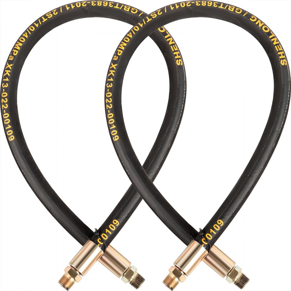 VEVOR Double Acting Hydraulic Top Link Cylinder 2" Bore 10" Stroke with 2 Hoses