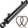 VEVOR Double Acting Hydraulic Top Link Cylinder 2" Bore 10" Stroke with 2 Hoses