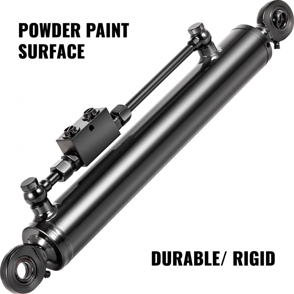 VEVOR Double Acting Hydraulic Top Link Cylinder 2.5" Bore 13" Stroke Check Valve