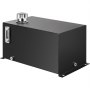 VEVOR hydraulic fluid tank with metal cap and level indicator.