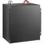 black steel VEVOR hydraulic oil tank with top-mounted caps and side mounting brackets.