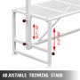 VEVOR Livestock Stand 51x23 inches, Trimming Stand with Straight Head Piece, Goat Trimming Stand Metal Frame Sheep Shearing Stand Livestock Trimming Stands