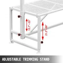 VEVOR Livestock Stand 51x23 inches, Trimming Stand with Straight Head Piece, Goat Trimming Stand Metal Frame Sheep Shearing Stand Livestock Trimming Stands